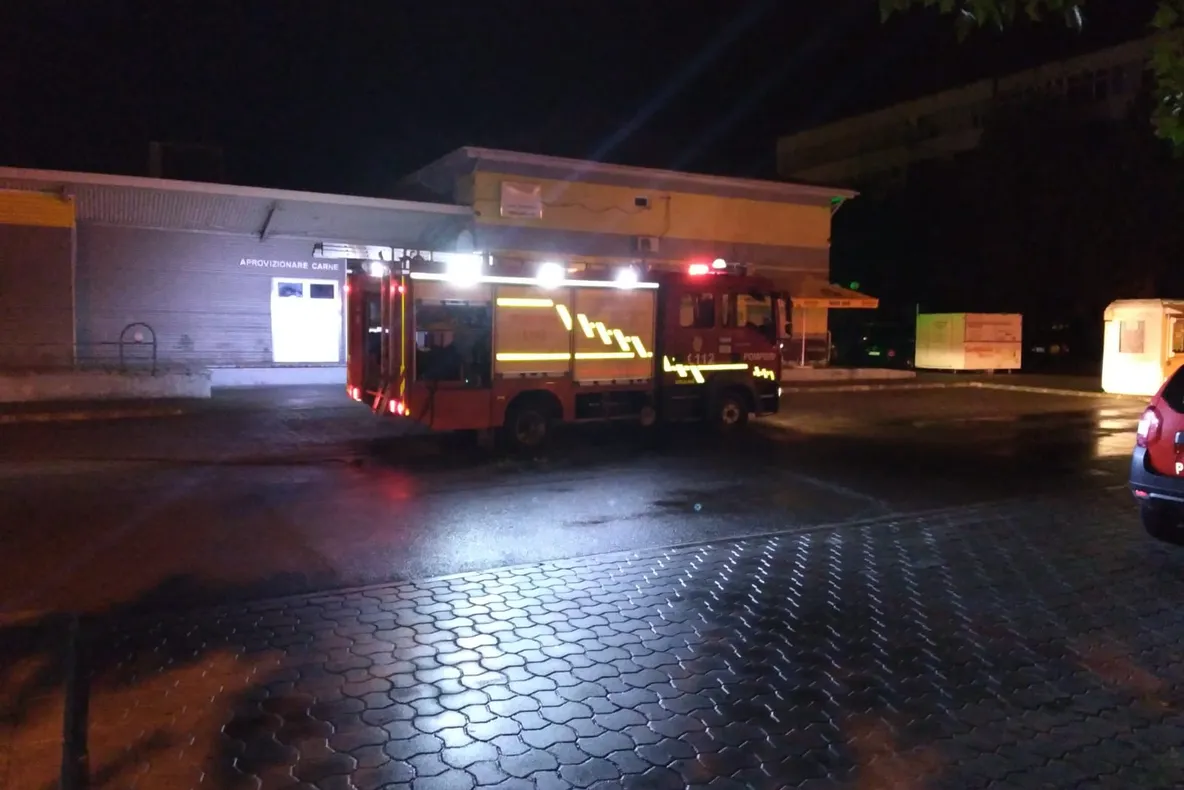 Incendiu în Piața Traian