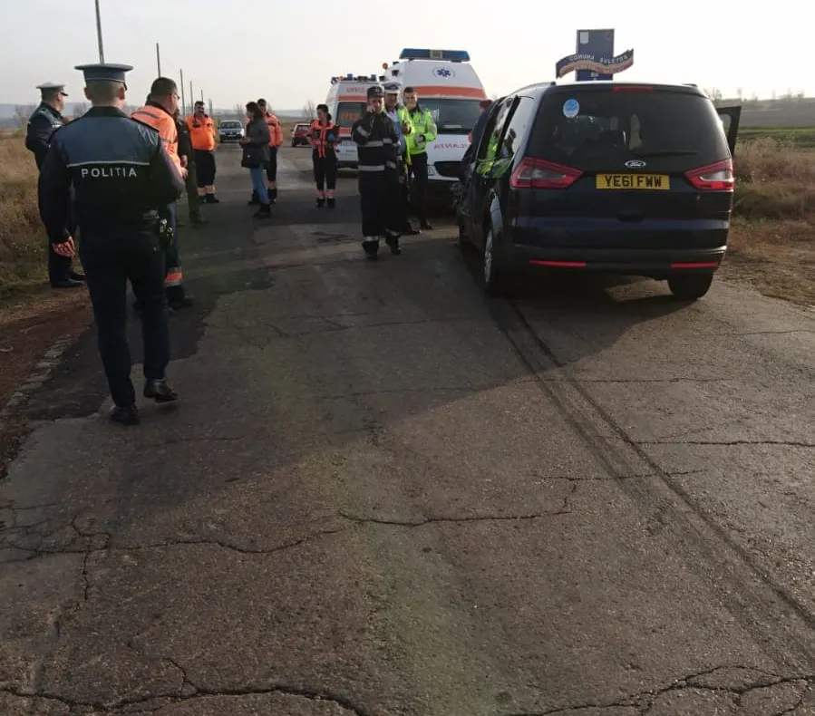 Accident cu victime la Banca