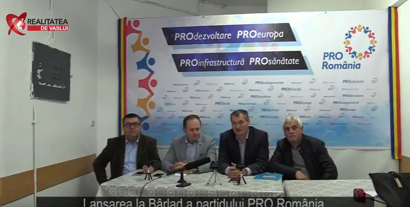 PRO România s-a lansat și la Bârlad - conferință de presă