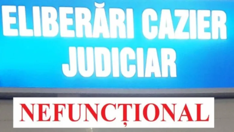 Iar nu funcționează Sistemul Informatic al Cazierului Judiciar Român – ROCRIS