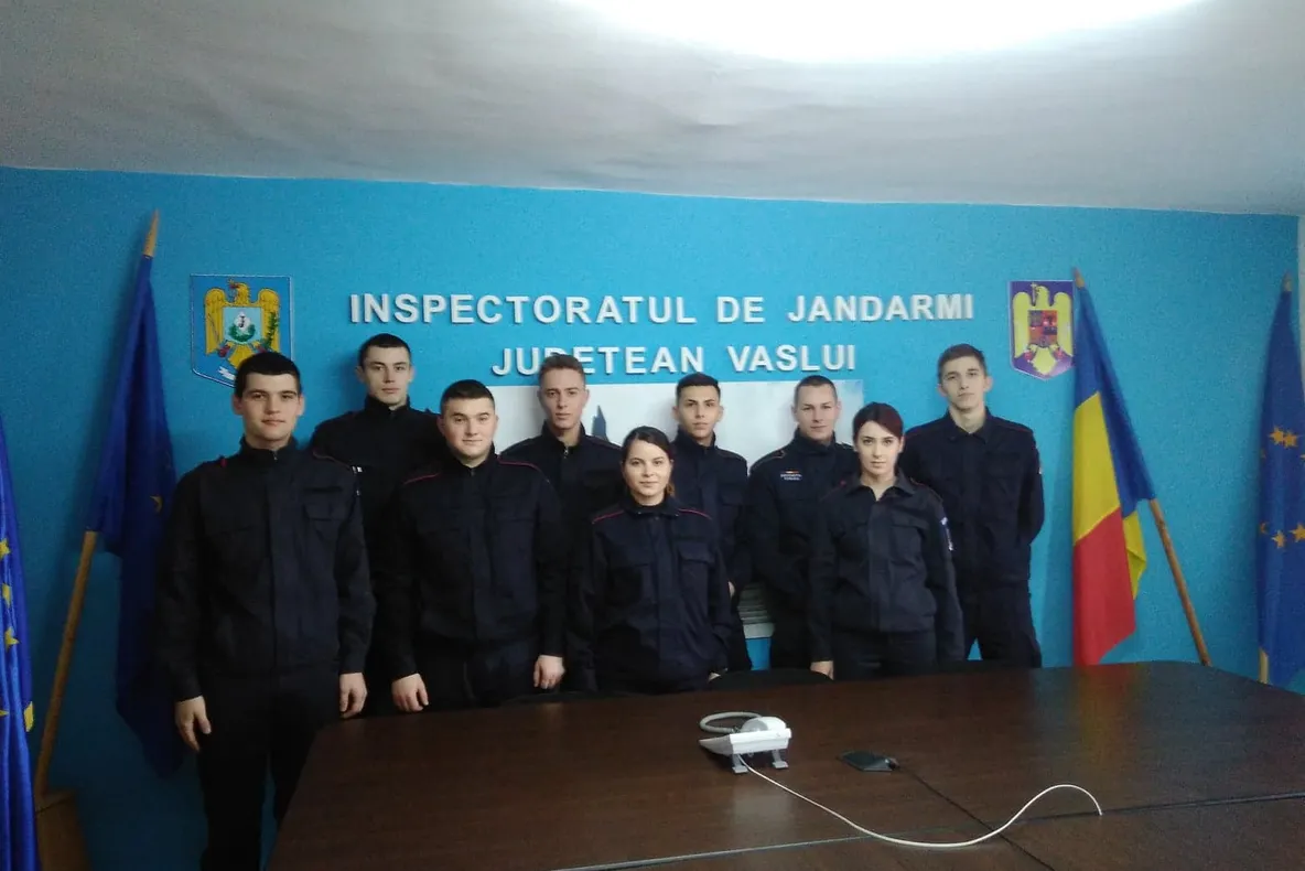 Elevi în practică la Inspectoratul de Jandarmi Vaslui