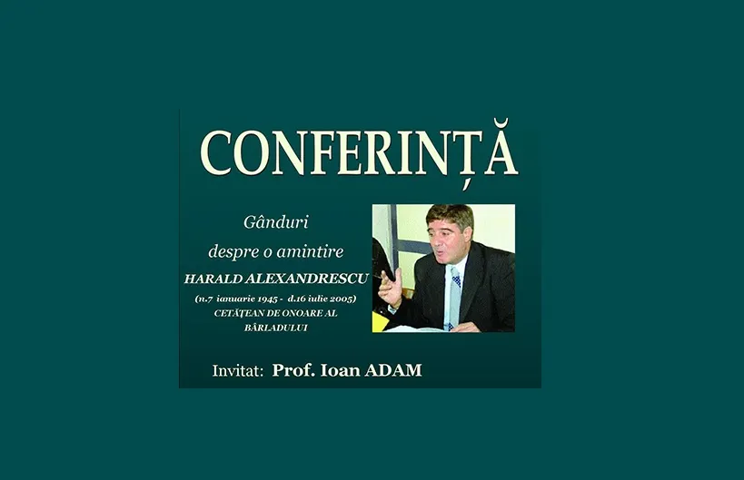 Comemorare „Harald Alexandrescu” la Bârlad