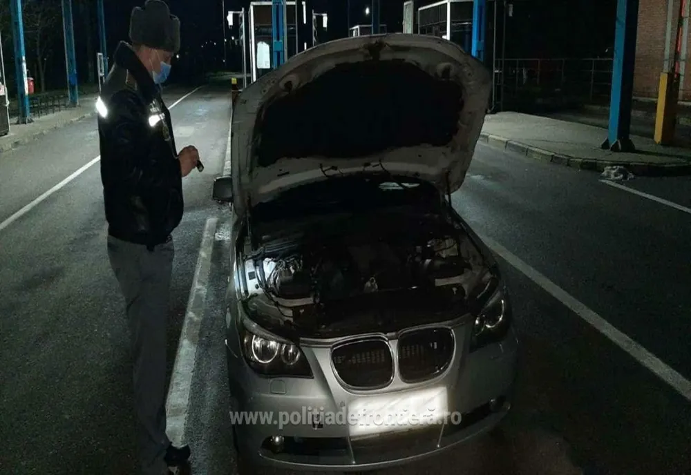 BMW furat din Marea Britanie, descoperit în Vama Albița