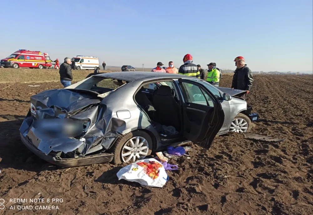 Accident în Vaslui! Două persoane au ajuns la spital