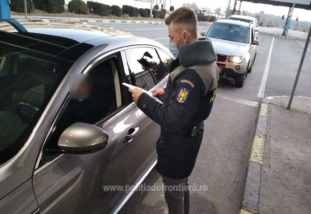 Autovehicul radiat din circulație, descoperit în trafic 