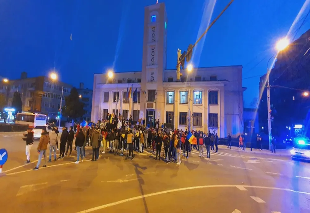 Și bârlădenii au participat la un protest împotriva măsurilor anti-Covid - VIDEO