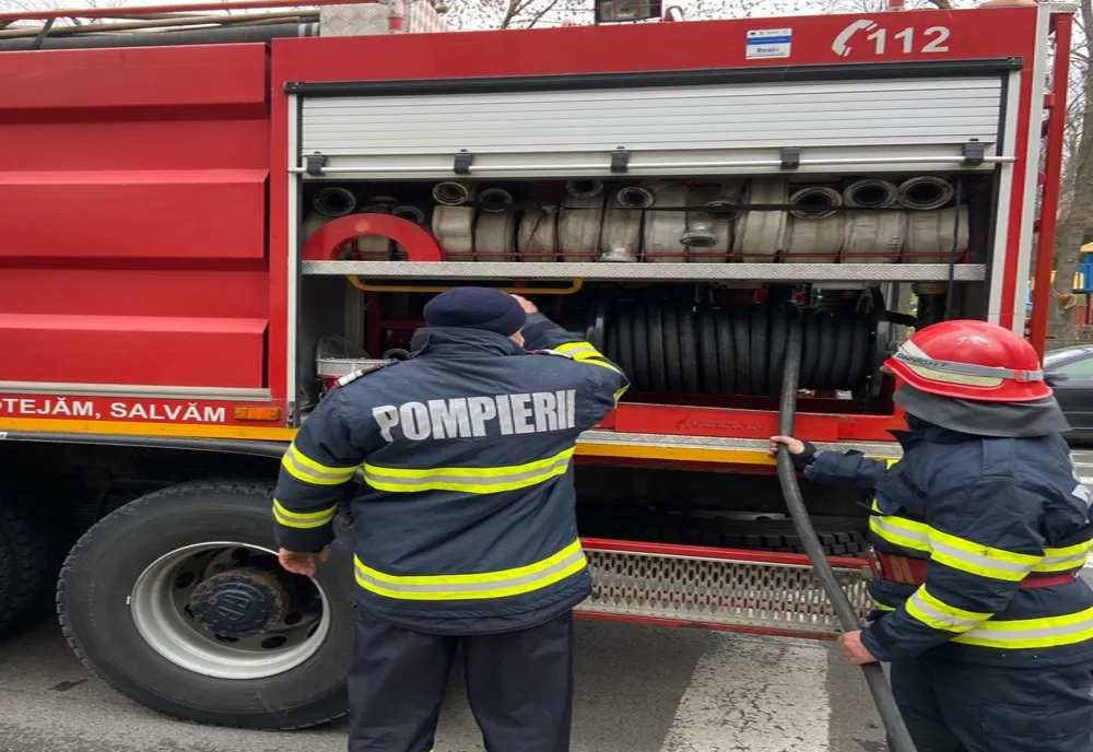 Incendiu izbucnit în Vaslui, la un aparat de aer condiționat - VIDEO