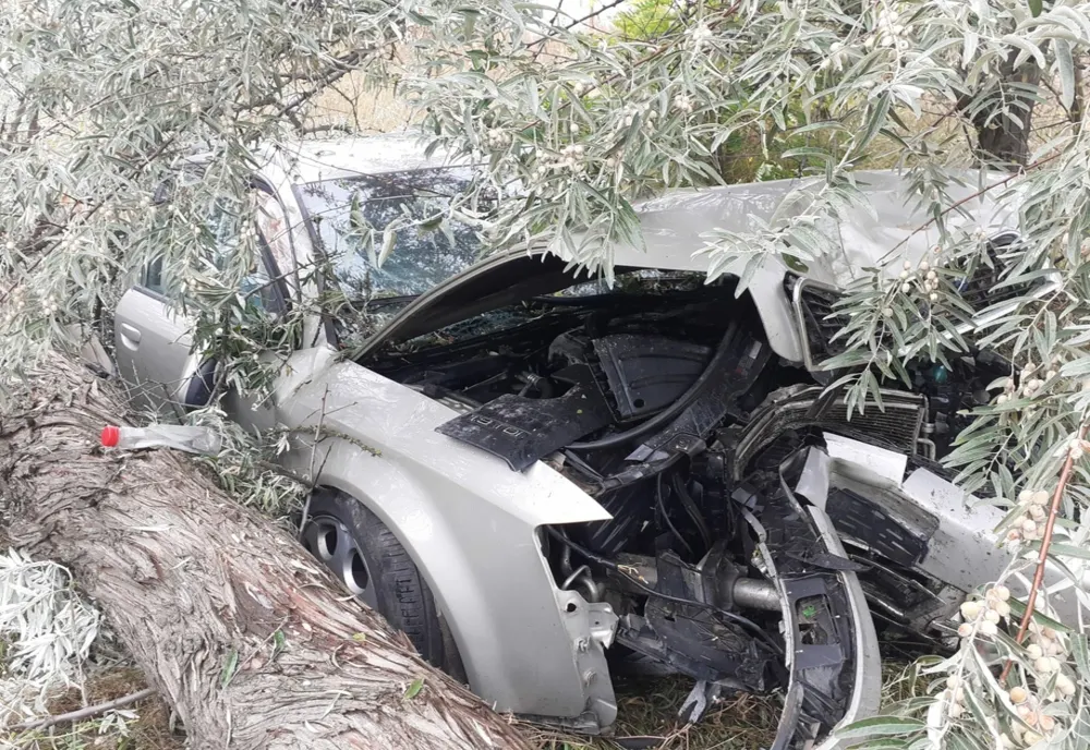 Accident rutier la intrarea în Ivești