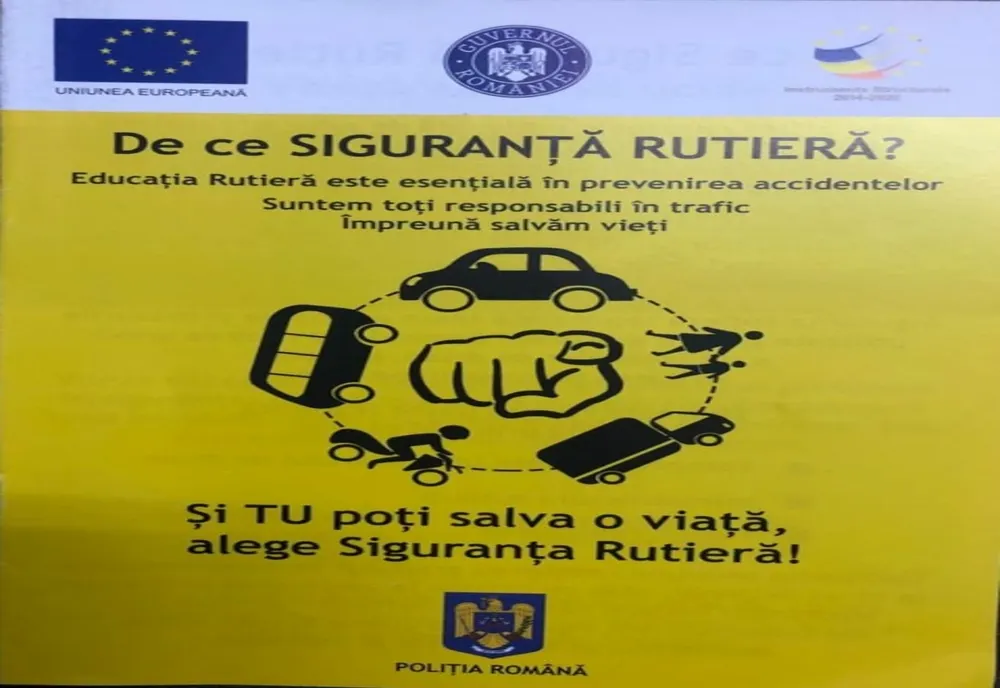Activități educativ preventive desfășurate de polițiștii rutieri în cadrul campaniei „De ce Siguranța Rutieră?”