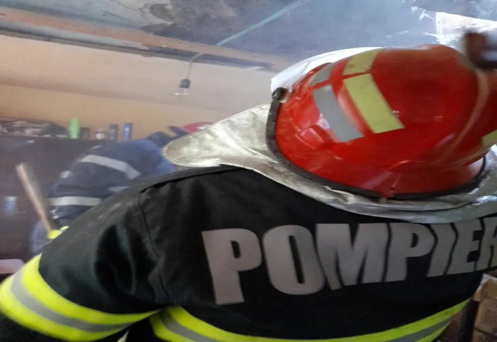 Garaj în flăcări la Vaslui