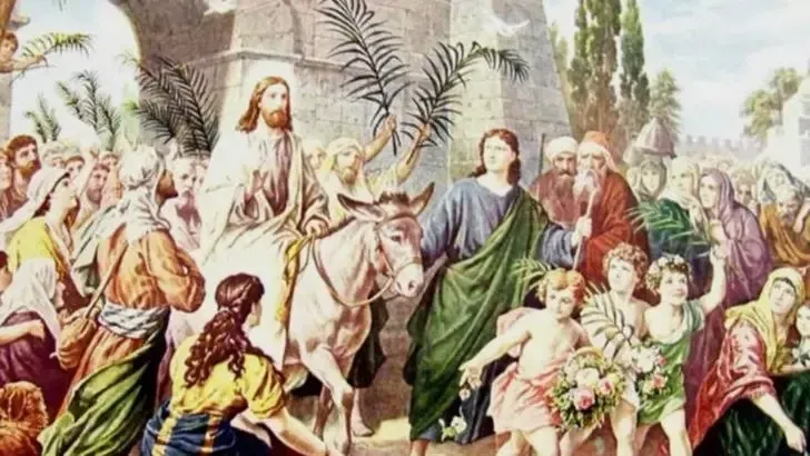 Sărbătoare 5 aprilie. Intrarea Domnului în Ierusalim - Floriile