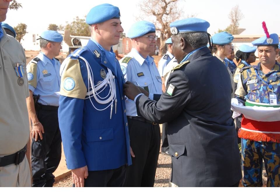 Jandarm din Vaslui, întors dintr-o misiune în Mali