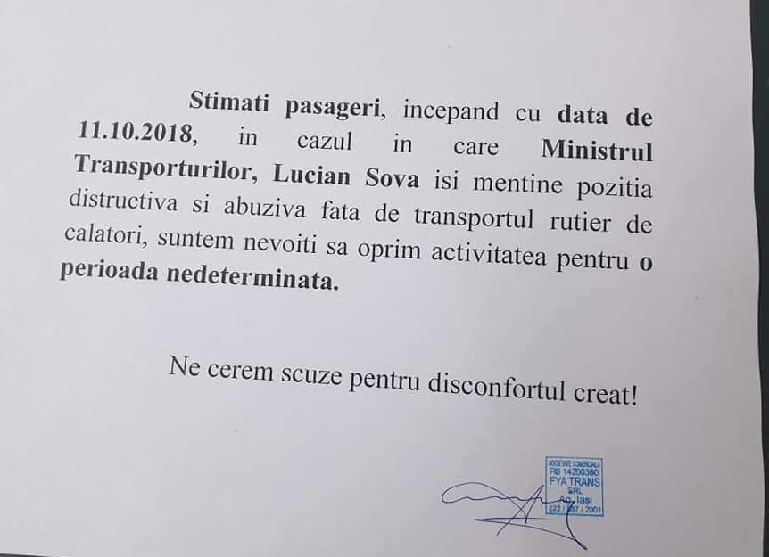 Transportatorii au lăsat călătorii cu ochii în soare