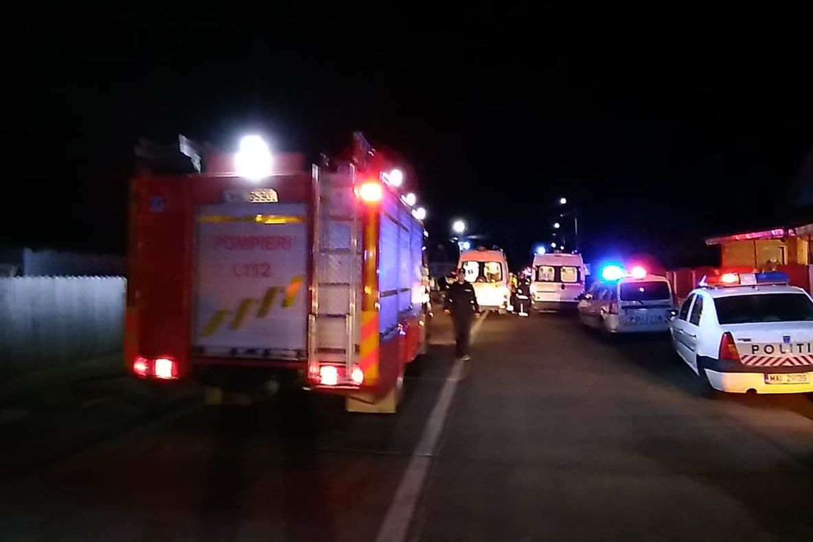 Accident rutier  cu 5 victime în apropiere de Bârlad. A fost activat planul roșu de intervenție