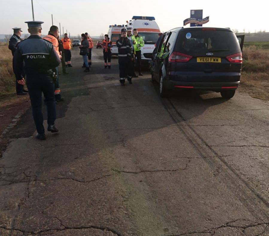 Accident cu victime la Banca