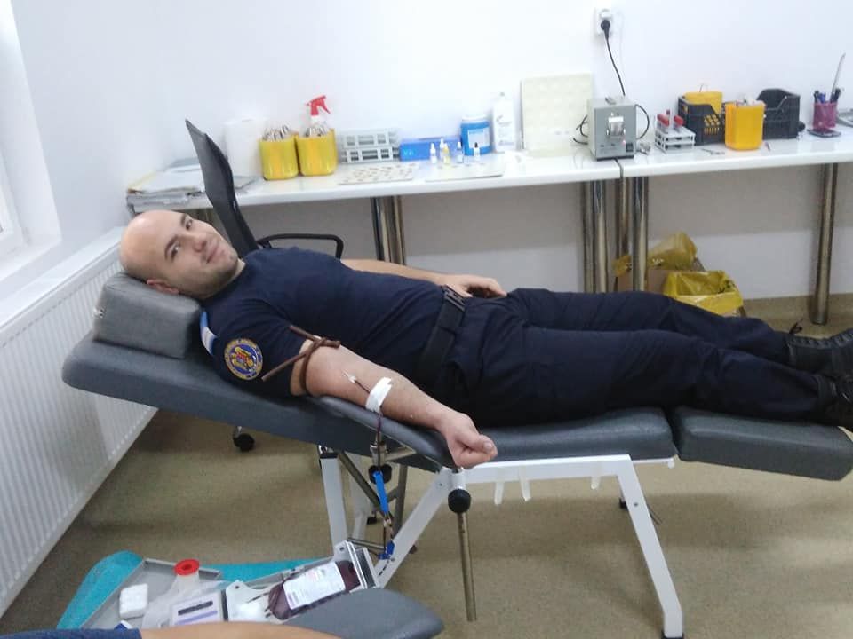 Jandarmii vasluieni au donat sânge
