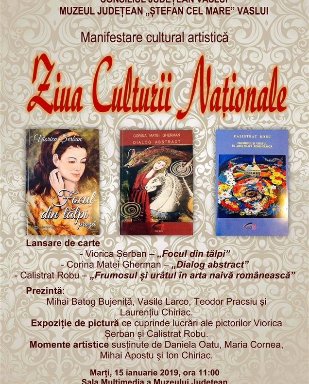 Ziua Națională a Culturii va fi marcată de muzeul vasluian