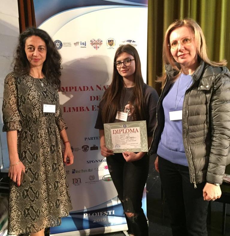 Premiul 3 la Olimpiada Națională de engleză