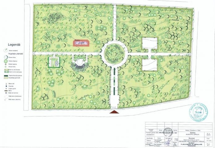 S-a dat startul la licitația pentru execuția parcului „Mihai Eminescu”