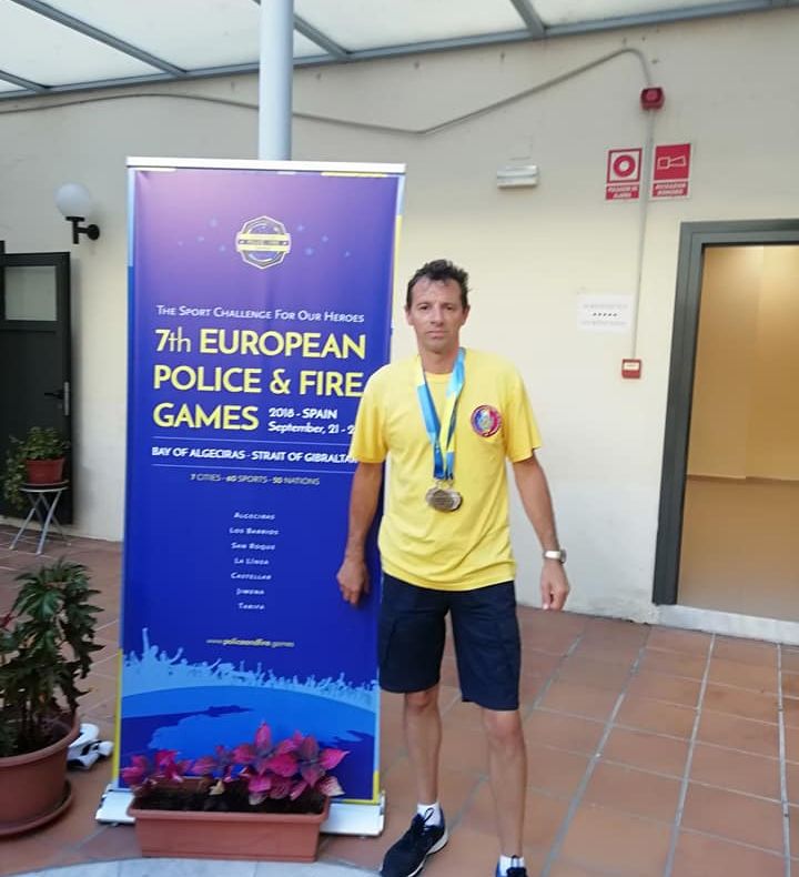 Un pompier din Vaslui, vicecampion la săritura în lungime