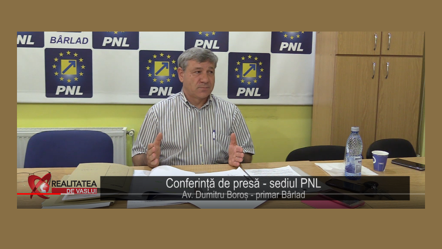 VIDEO. Conferință de presă susținută de Dumitru Boroș - primarul Bârladului