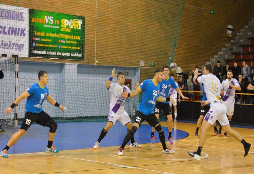CSM Vaslui a câștigat restanța cu Politehnica Timișoara, scor 28-24, din Liga Zimbrilor