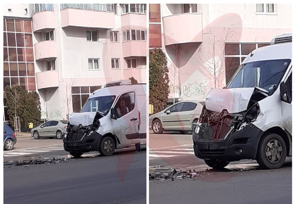 Accident rutier în zona Confecții, în intersecția de la IRIS