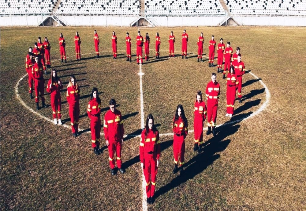 "Din inimă, pentru inimă", de Valentine's Day, din partea pompierilor voluntari de la ISU Bârlad