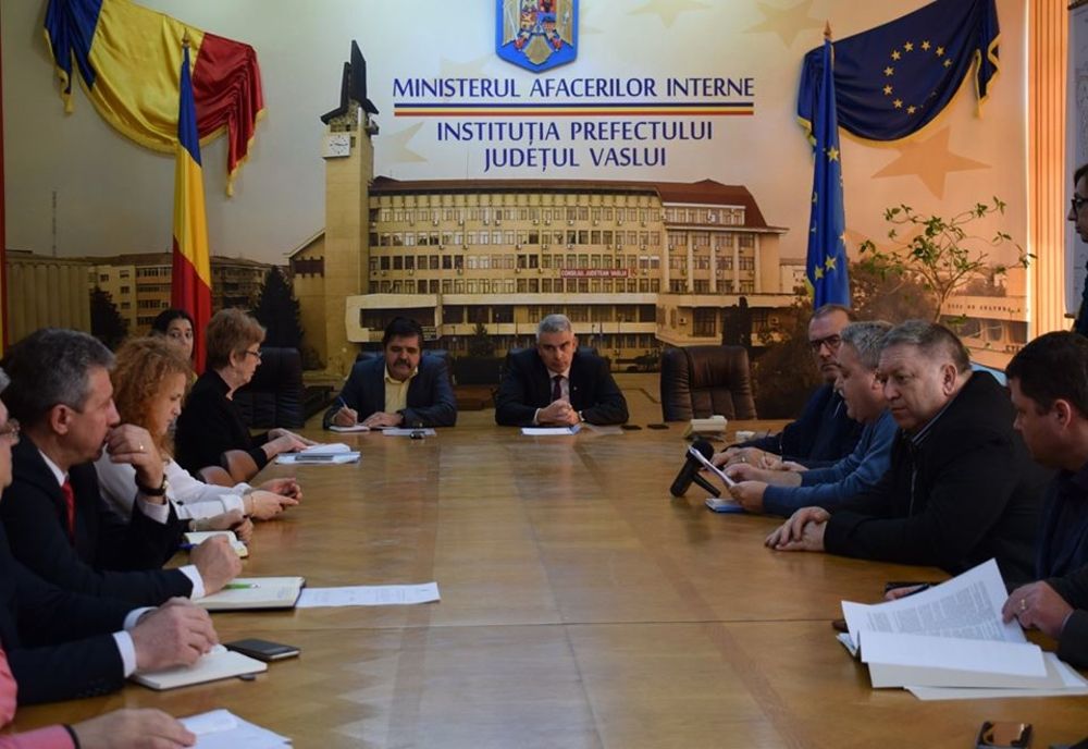 Comisia de Dialog Social, ședință desfășurată la Prefectura Vaslui