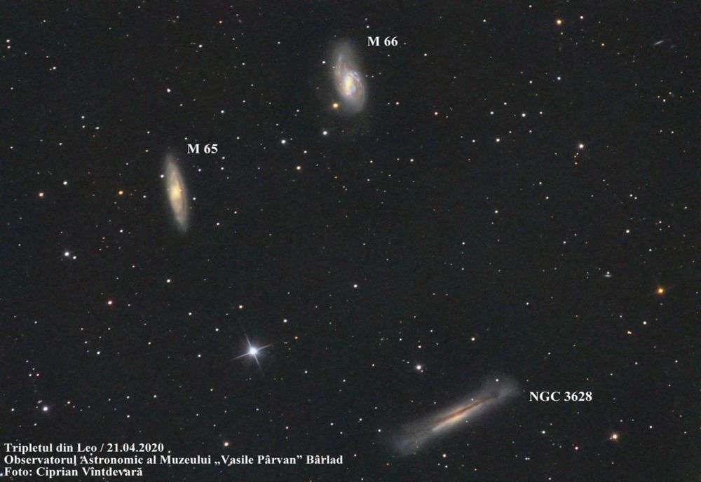 Astronomul Vîntdevară LOVEȘTE din nou! Fotografie în PREMIERĂ: galaxii aflate la 35 de milioane de ani lumină, fotografiate de la Observatorul Astronomic din Bârlad