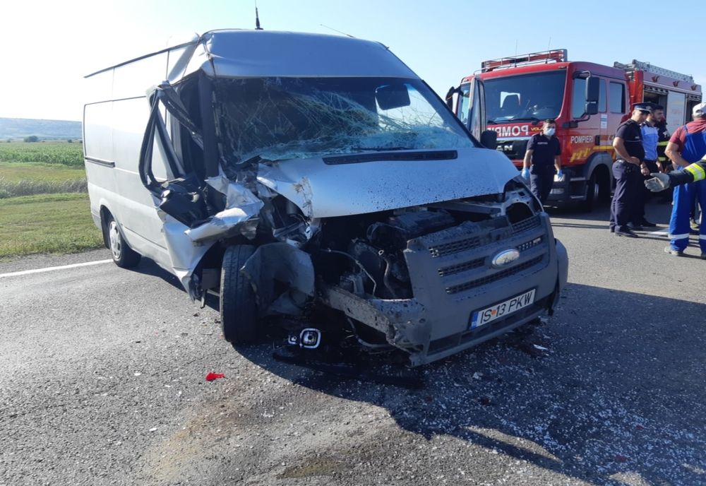 Accident rutier în comuna Banca! Unul dintre șoferi a ajuns la spital (FOTO)