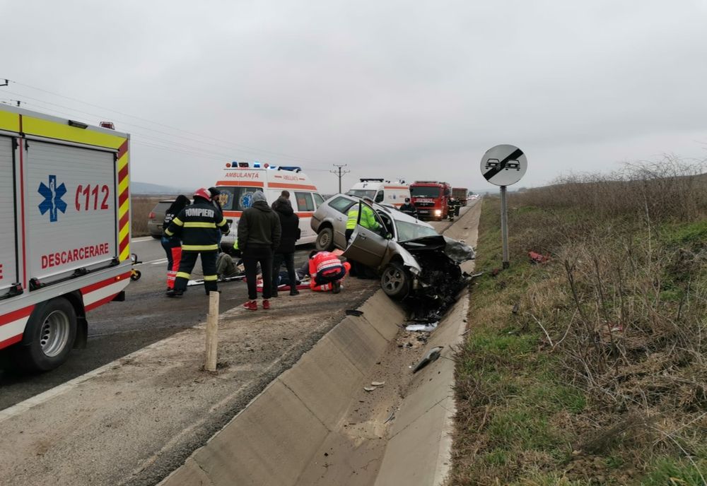 Accident rutier în apropiere de Mira