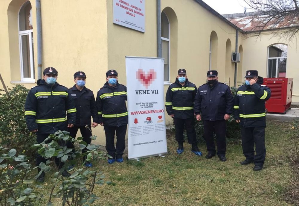 Pompierii vasluieni donează sânge