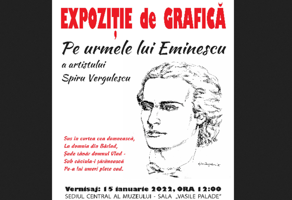 Expoziția „Pe urmele lui Eminescu”