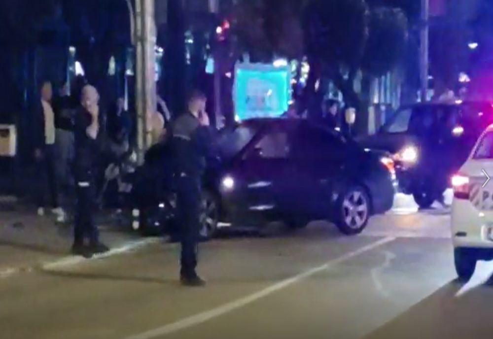 Accident rutier în centrul Bârladului - VIDEO