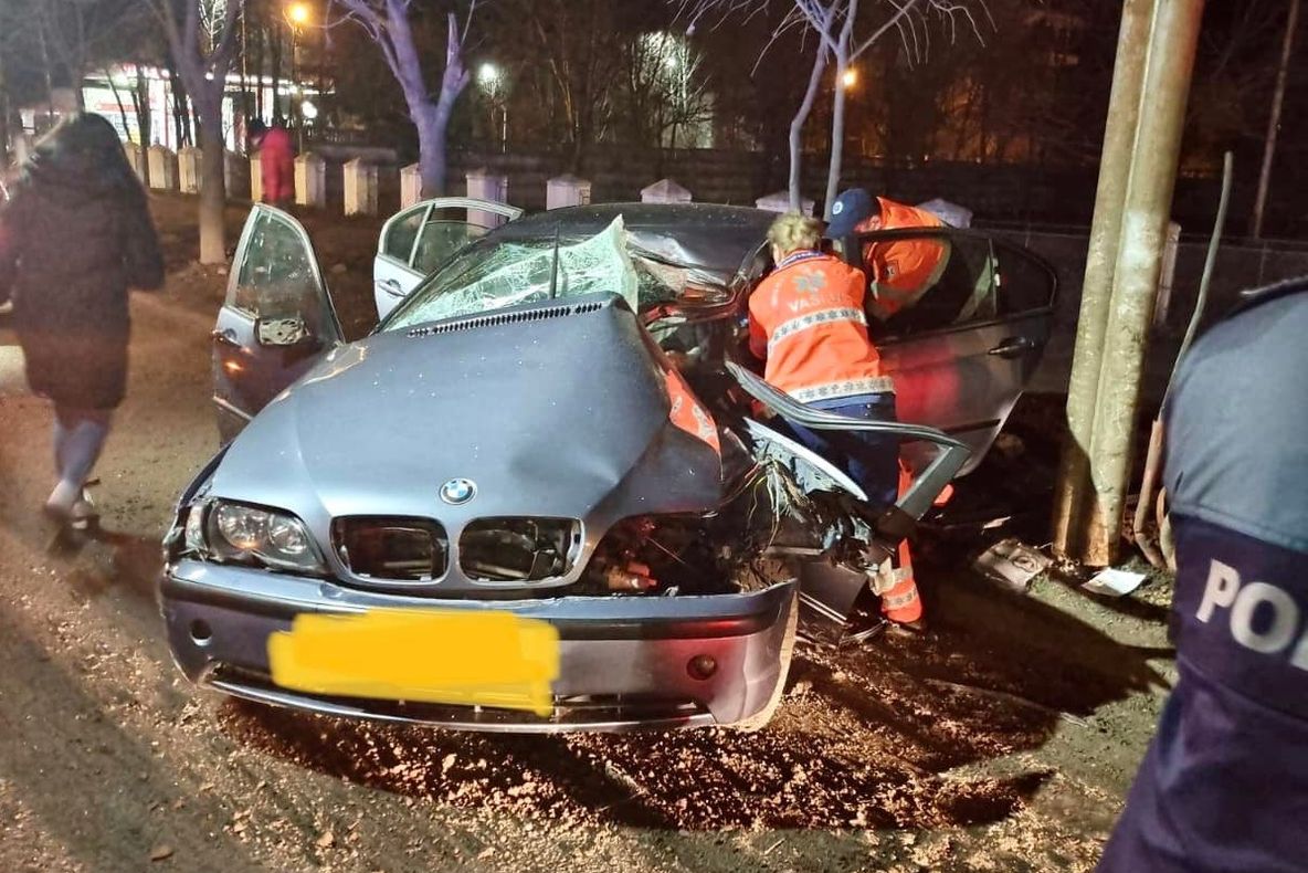 Accident rutier lângă stația de Ambulanță din Bârlad