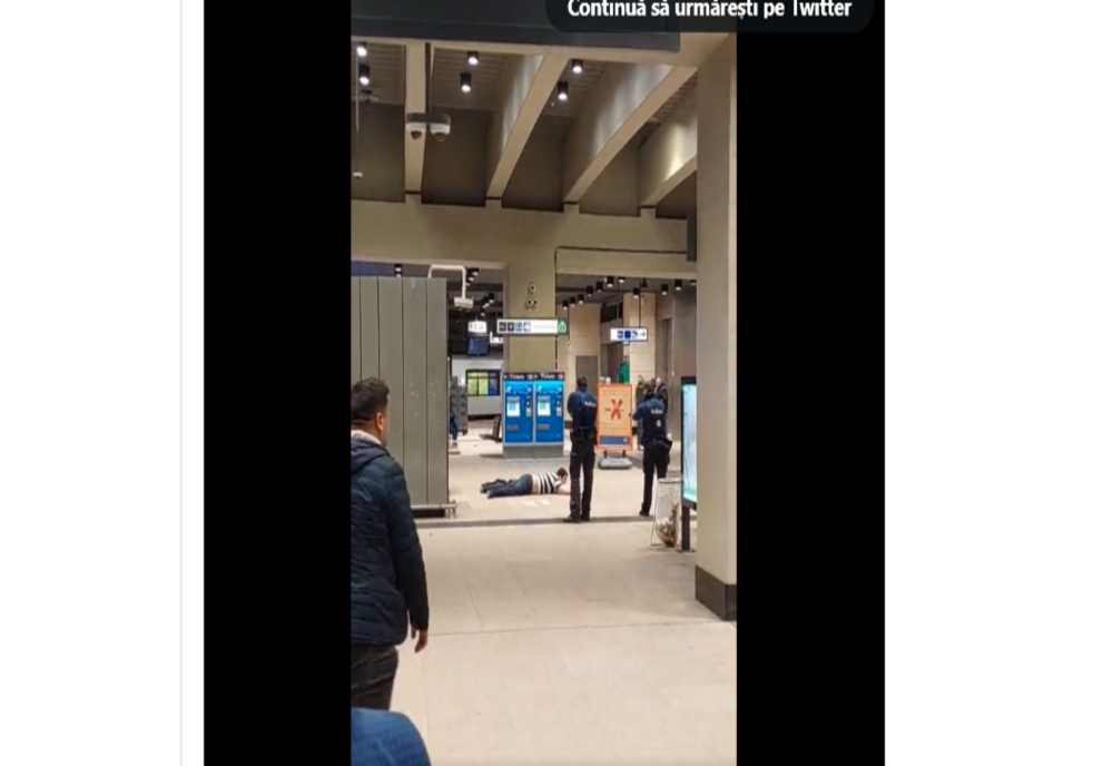 Atac cu cuțitul într-o stație de metrou din Bruxelles. Un bărbat a fost arestat