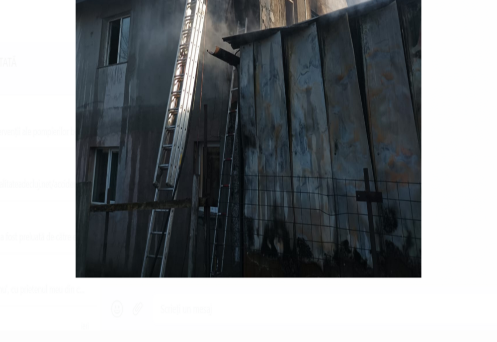 Garaj făcut scum de un incediu în Satu Nou