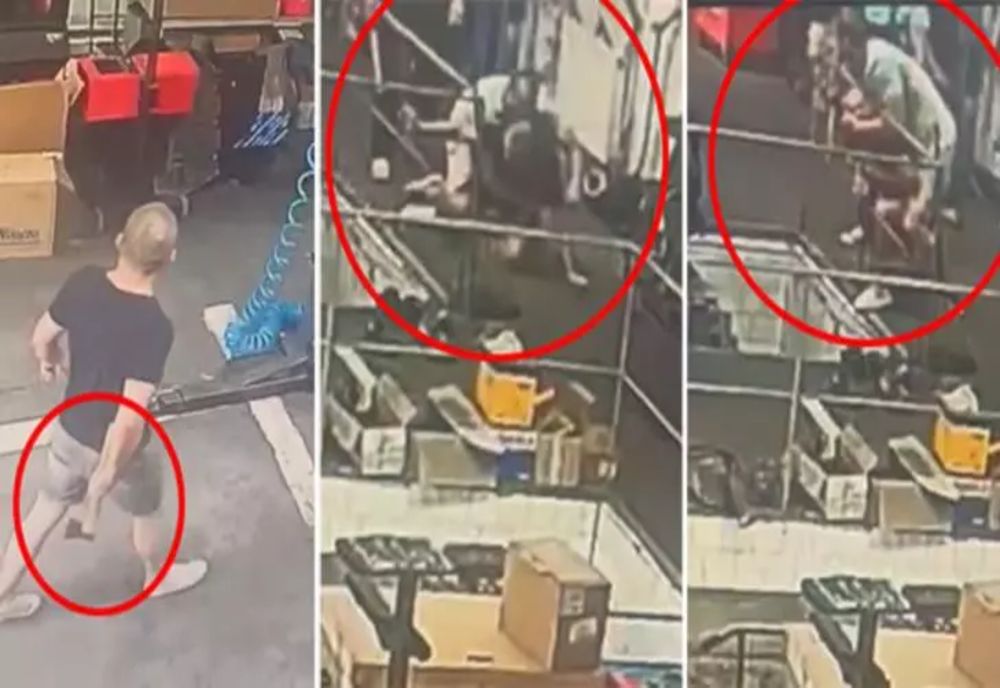 Atac șocant în Bârlad. Un bărbat drogat a vrut să-și facă "dreptate" cu toporul - VIDEO