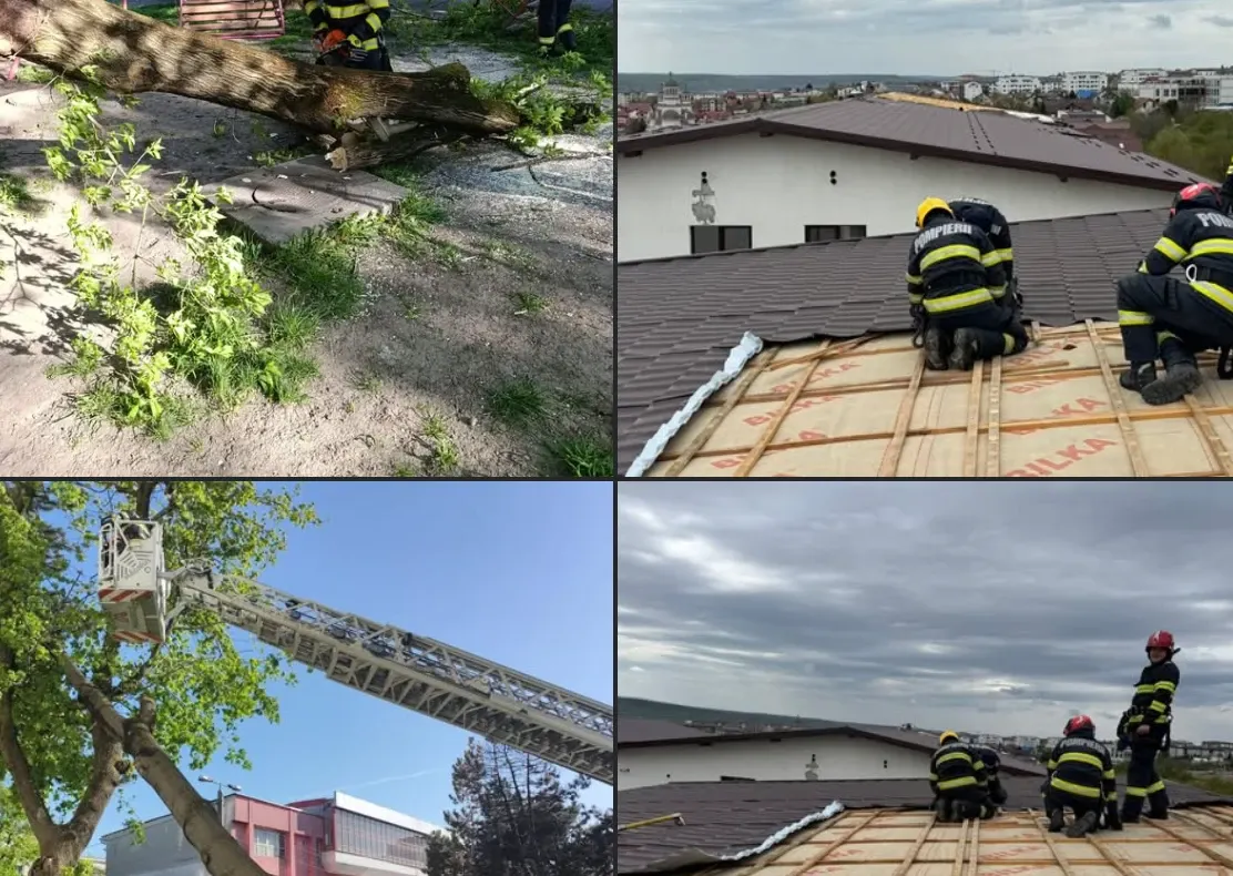 Pagube însemnate după vijelia de duminică. Zeci de localități afectate, un mort și mai mulți răniți - bilanț IGSU