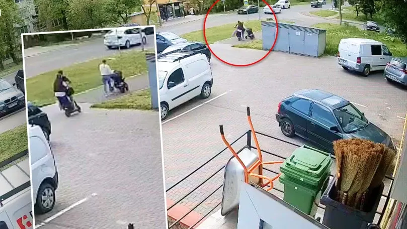 O mamă și un bebeluș, spulberați de o trotinetă electrică
