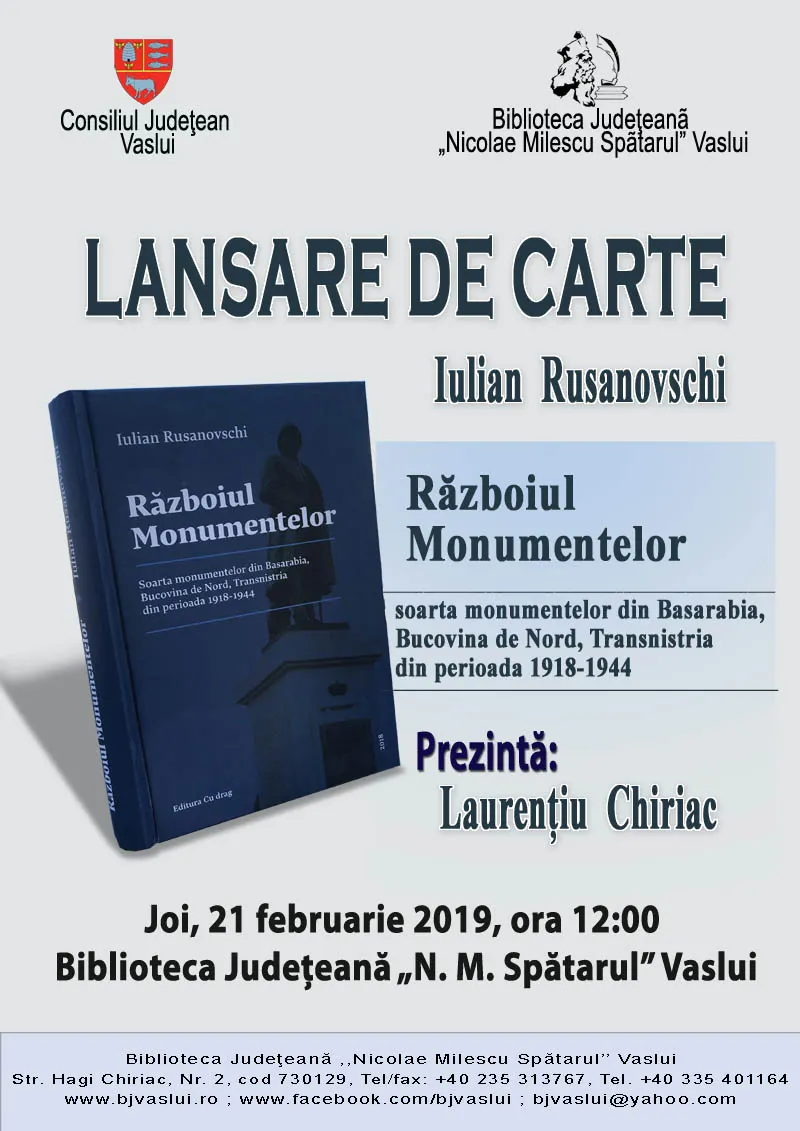 afiș Războiul Monumentelor