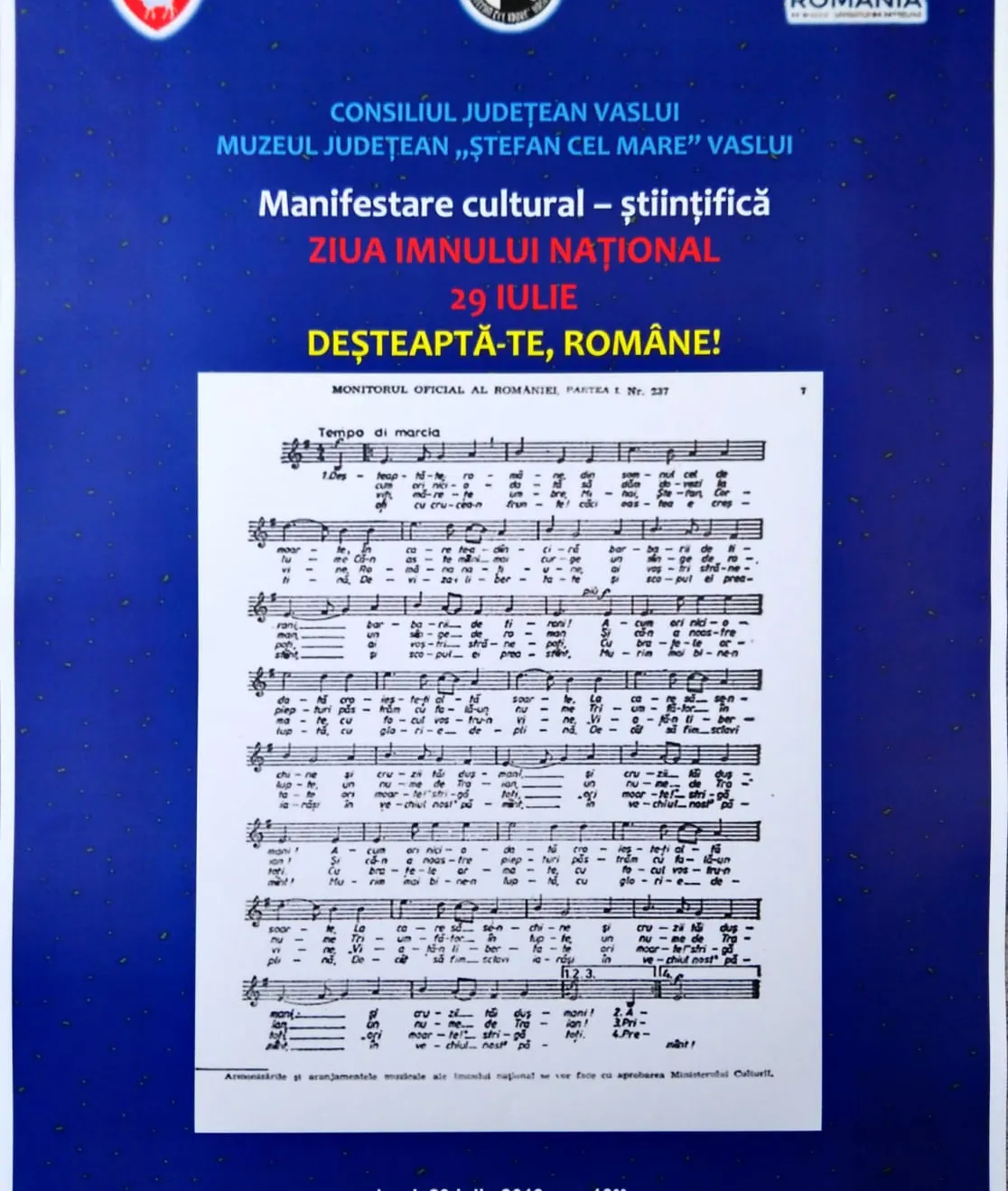 Afis Ziua Imnului National