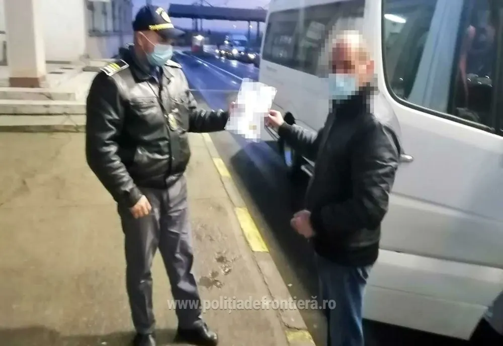 Certificat de vaccinare fals, descoperit la controlul de frontieră