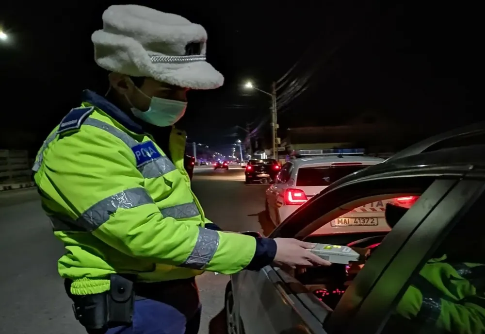 Brașovean, prins beat la volan pe drumurile din Fălciu