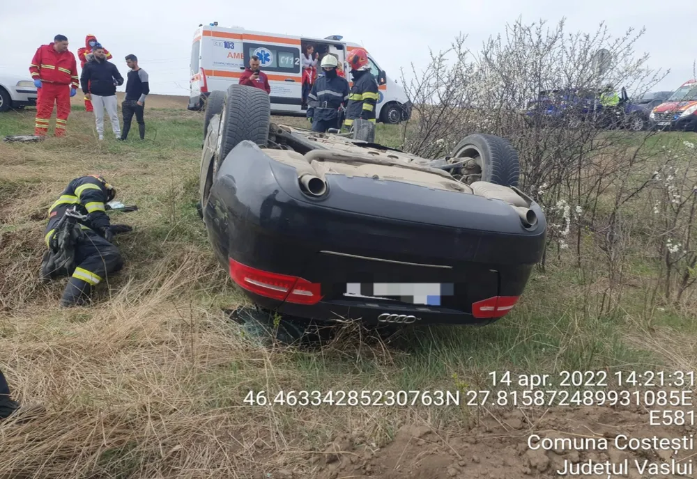 Accident pe un drum din județul Vaslui