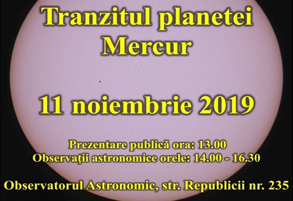 Spectacol astronomic: Mercur trece prin dreptul Soarelui! Evenimentul poate fi observat cu telescopul
