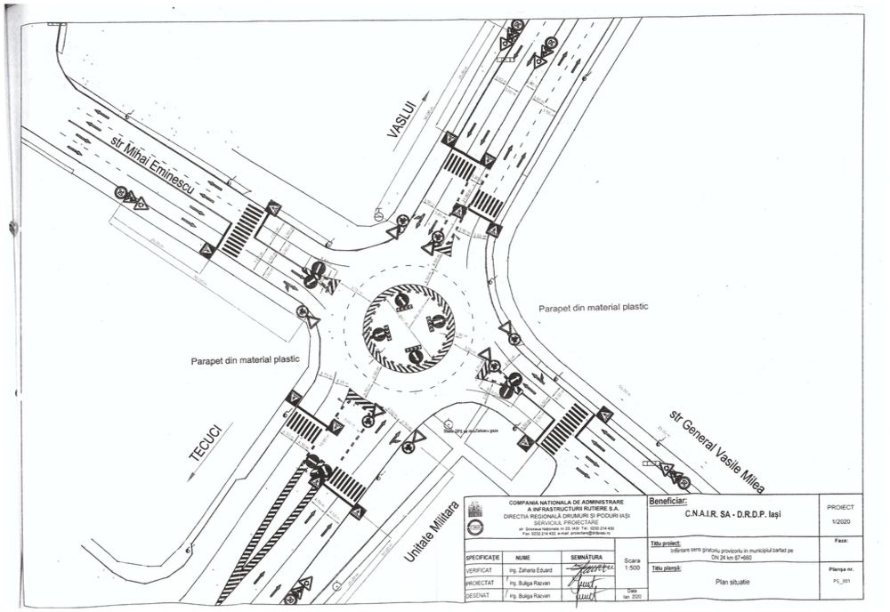 Încep lucrările la sensul giratoriu din zona Confecții! 