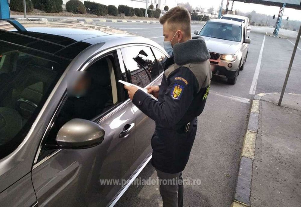 Autovehicul radiat din circulație, descoperit în trafic