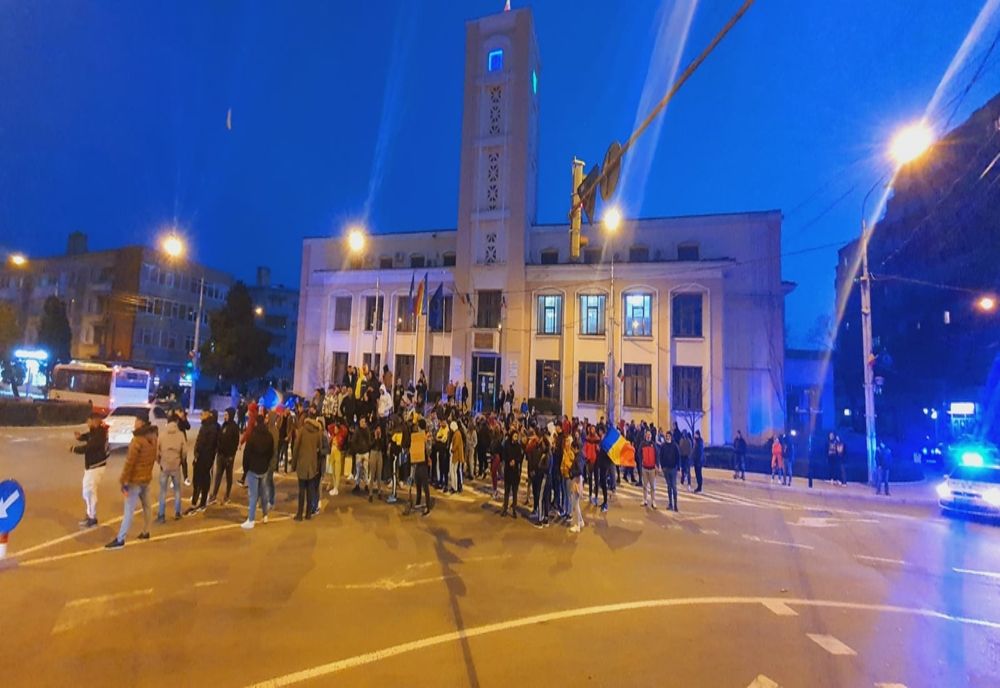Și bârlădenii au participat la un protest împotriva măsurilor anti-Covid - VIDEO